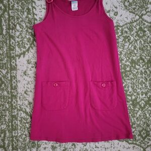 Elegant Pink Sleeveless Swim Coverup